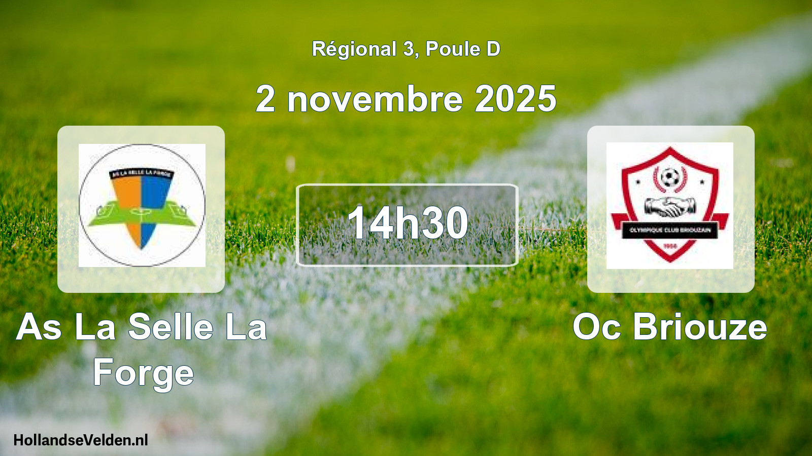Geplande wedstrijd: As La Selle La Forge - Oc Briouze (2 novembre 2025)