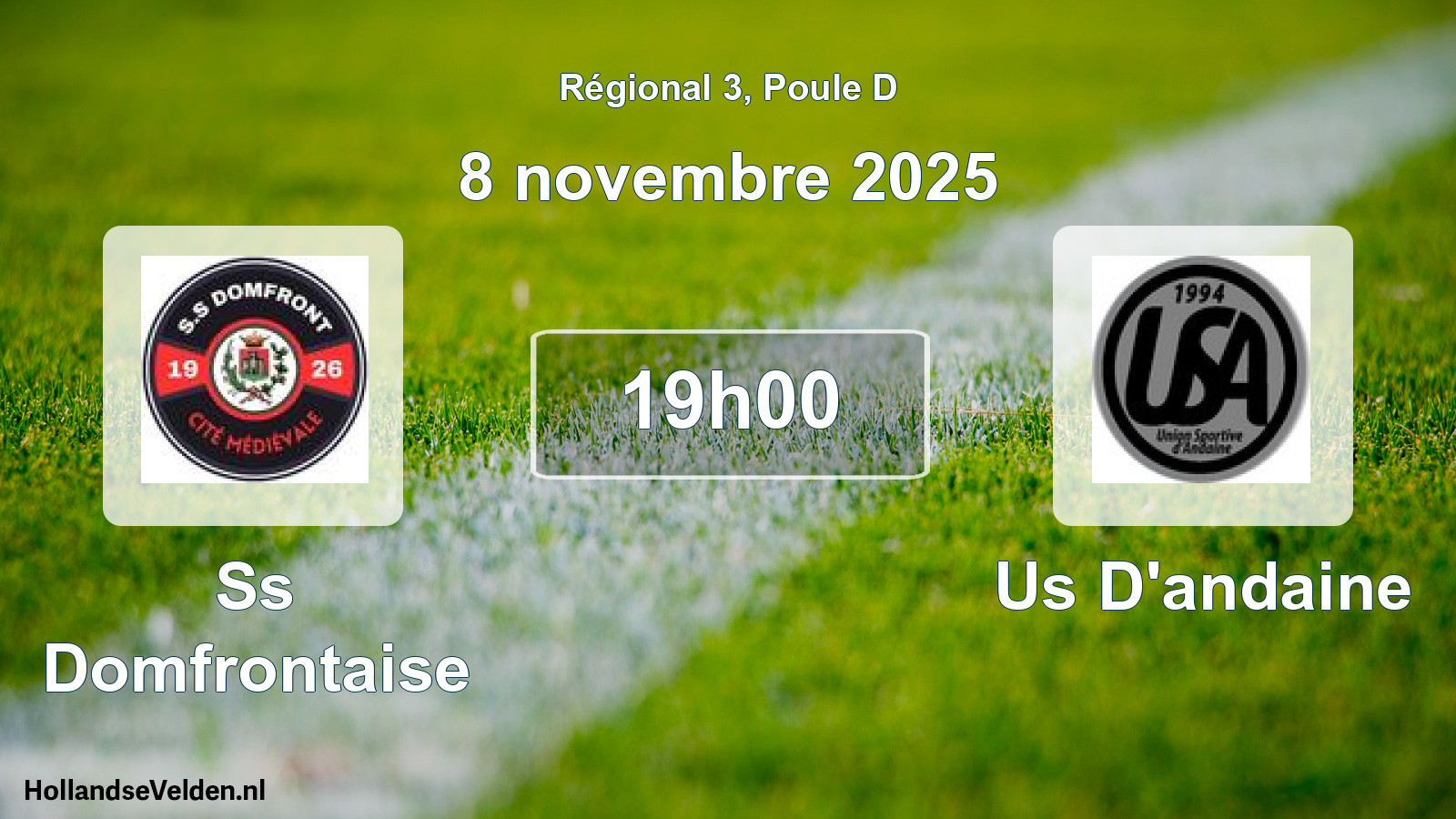 Scheduled Match: Ss Domfrontaise - Us D'andaine (8 November 2025)