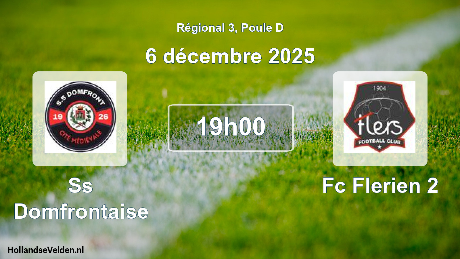 Geplande wedstrijd: Ss Domfrontaise - Fc Flerien 2 (6 december 2025)