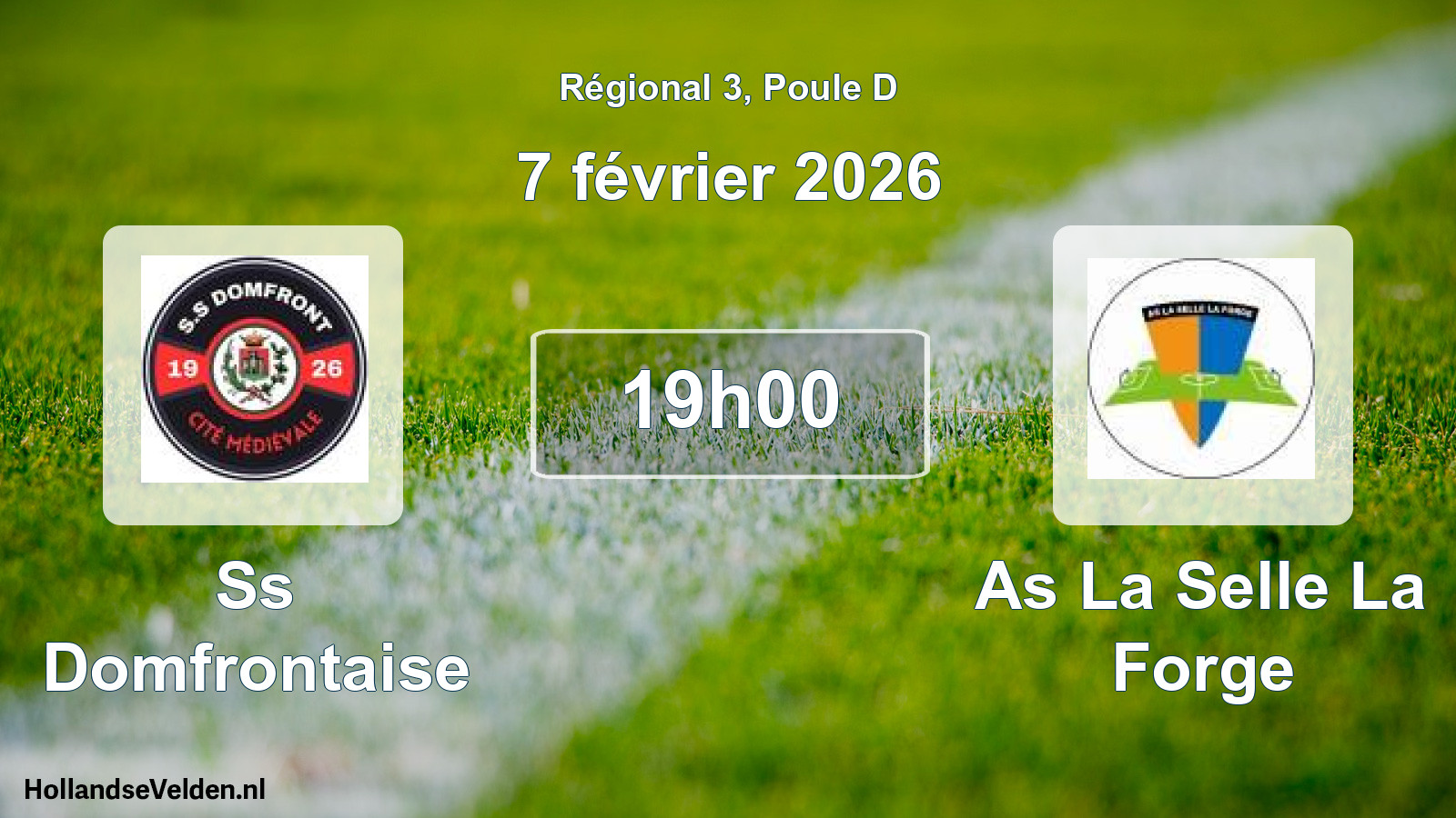 Geplande wedstrijd: Ss Domfrontaise - As La Selle La Forge (7 février 2026)