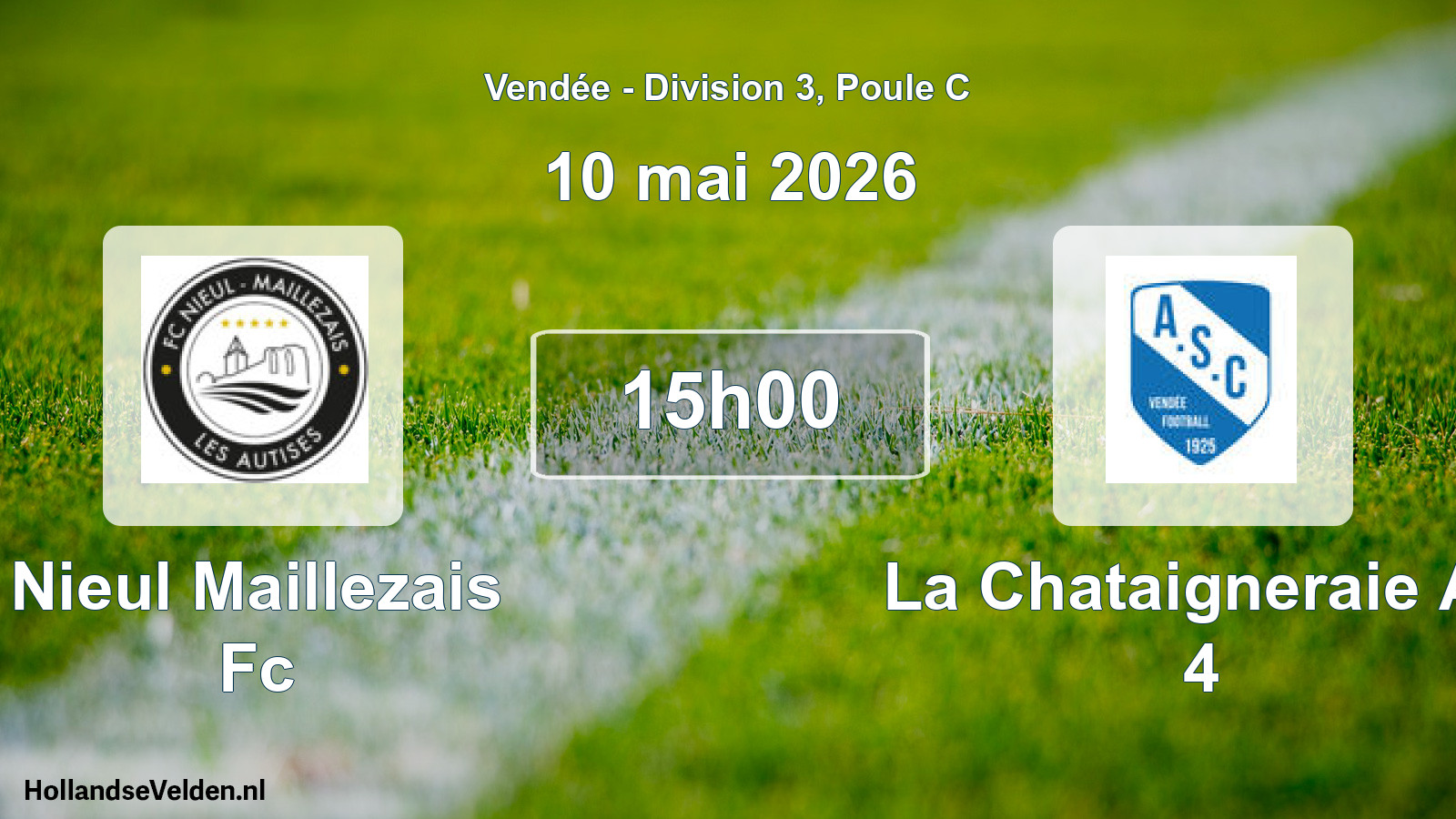 Geplande wedstrijd: Nieul Maillezais Fc - La Chataigneraie As 4 (10 mai 2026)