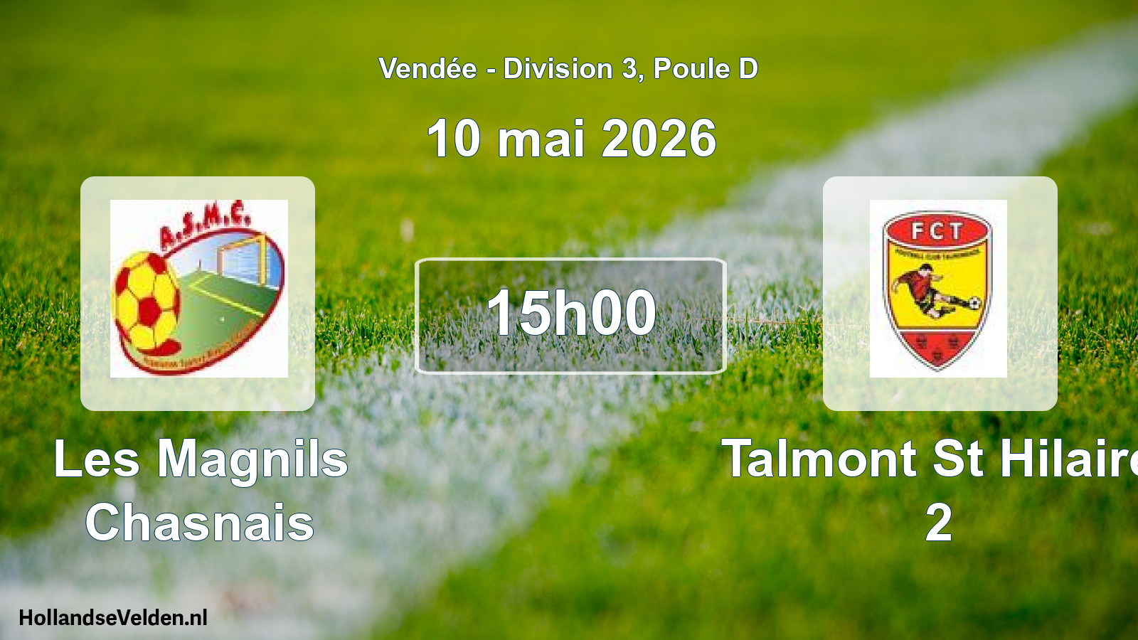 Geplande wedstrijd: Les Magnils Chasnais - Talmont St Hilaire 2 (10 mai 2026)