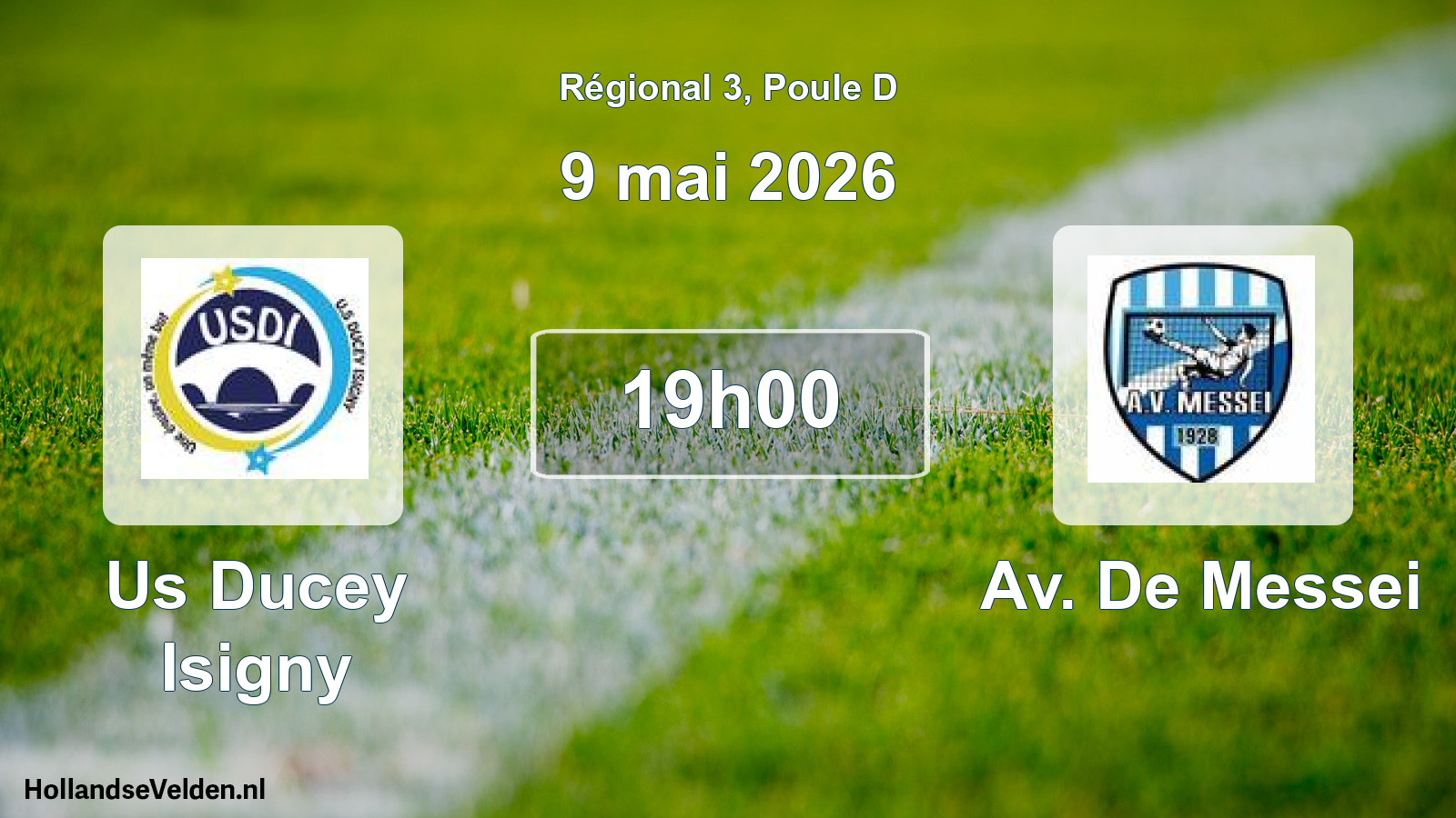 Scheduled Match: Us Ducey Isigny - Av. De Messei (9 May 2026)