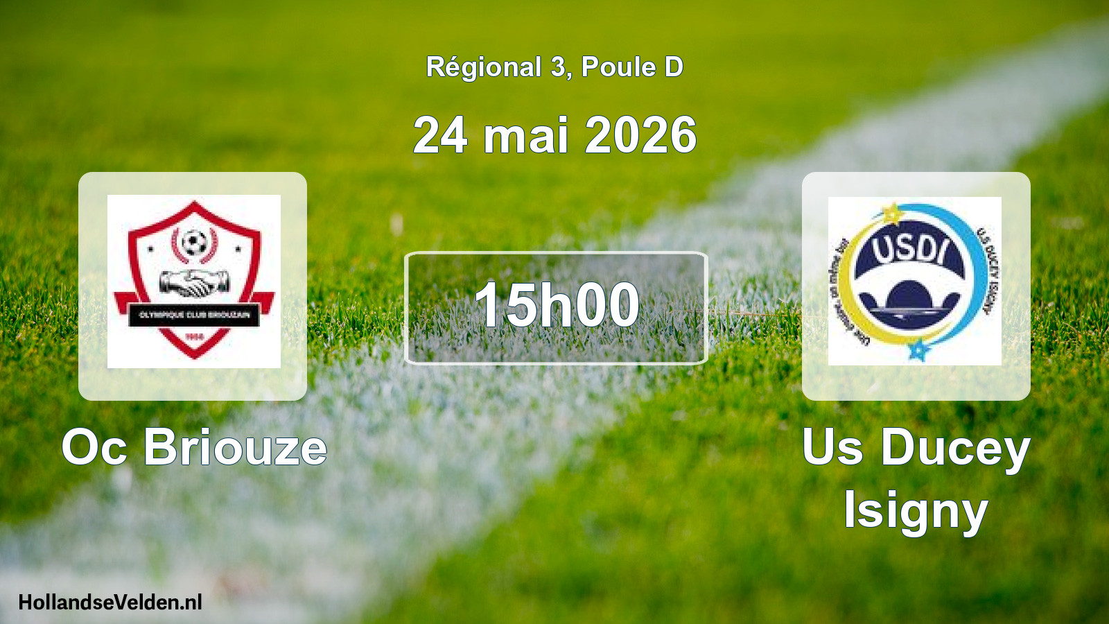 Geplande wedstrijd: Oc Briouze - Us Ducey Isigny (24 mei 2026)