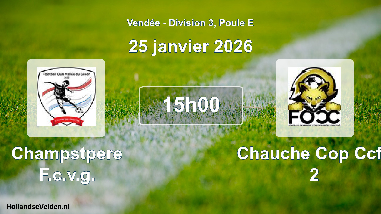 Scheduled Match: Champstpere F.c.v.g. - Chauche Cop Ccfo 2 (25 January 2026)