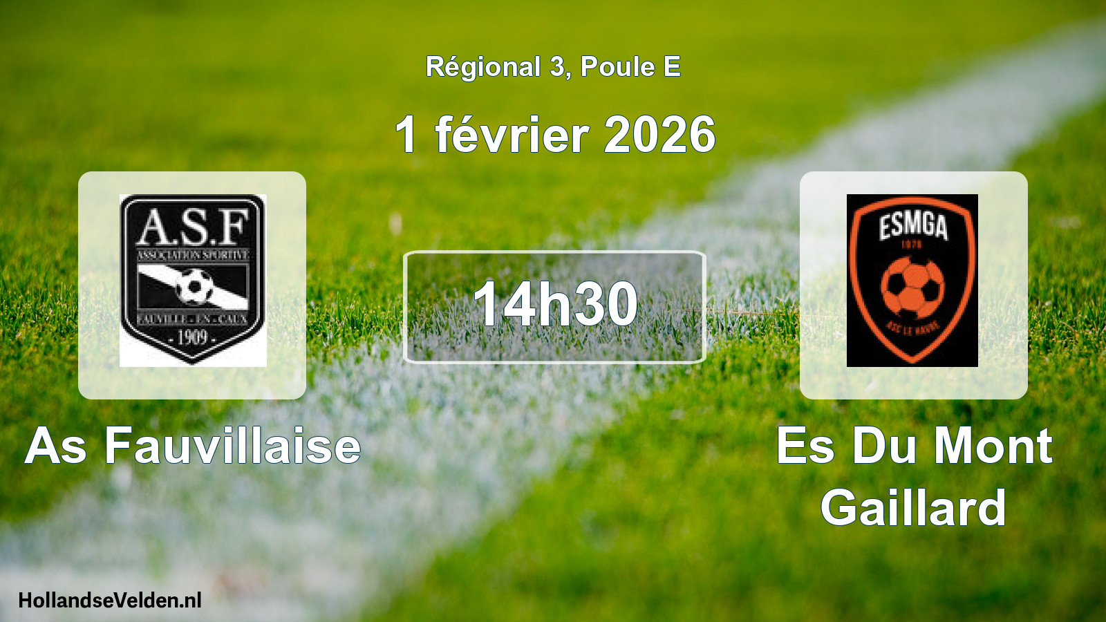 Scheduled Match: As Fauvillaise - Es Du Mont Gaillard (1 February 2026)