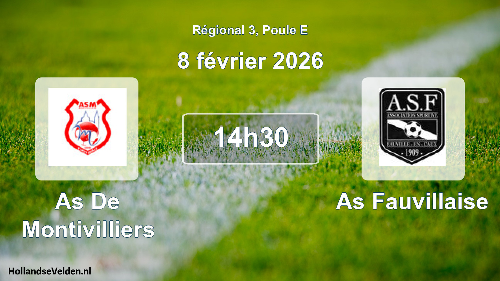 Geplande wedstrijd: As De Montivilliers - As Fauvillaise (8 février 2026)
