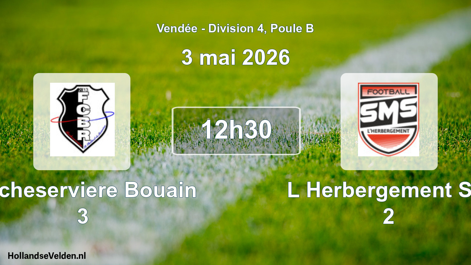 Scheduled Match: Rocheserviere Bouain 3 - L Herbergement Sm 2 (3 May 2026)