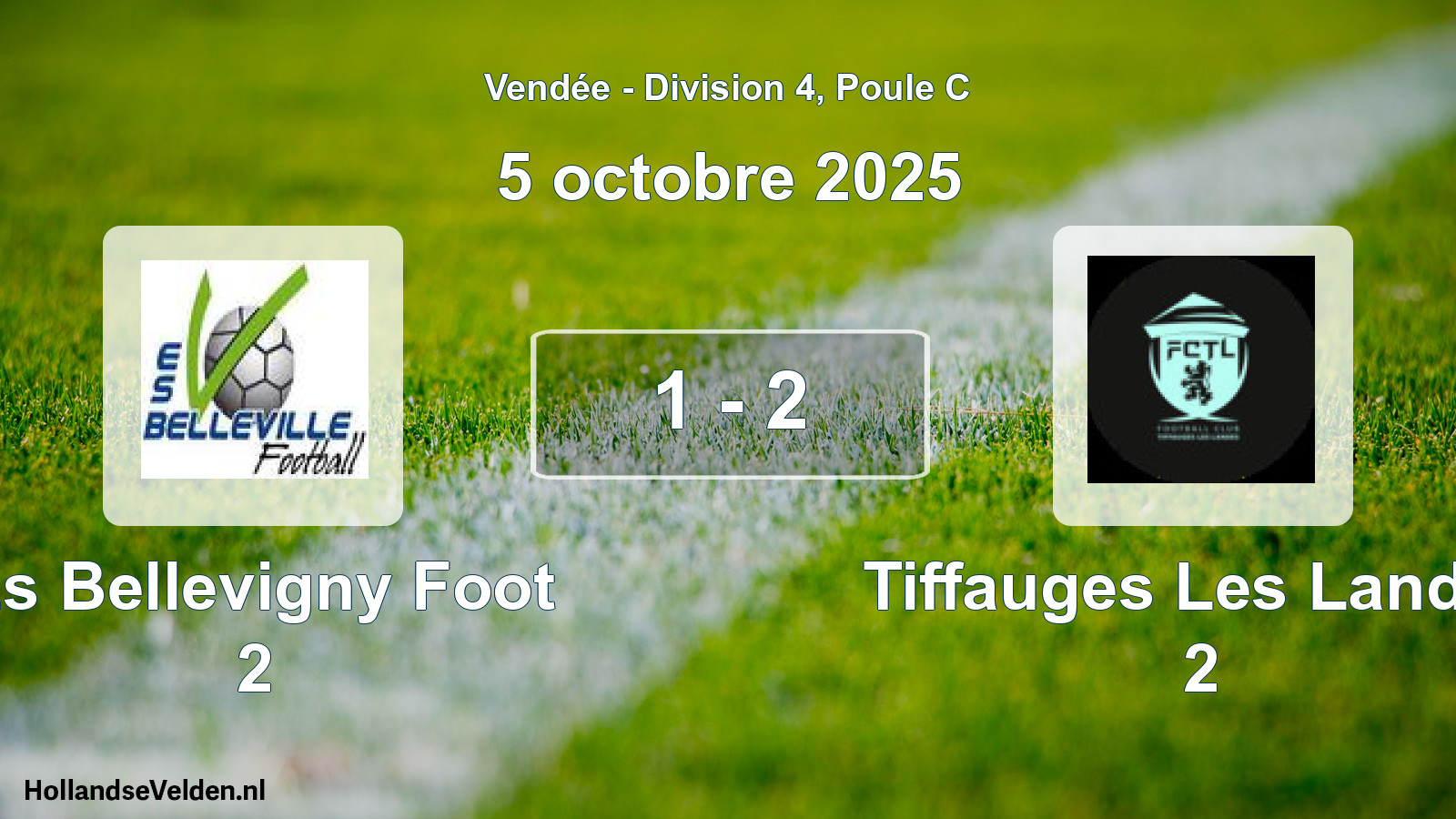 Total number of matches played: Es Bellevigny Foot 2 - Tiffauges Les Landes 2 1 - 2 (5 October 2025)