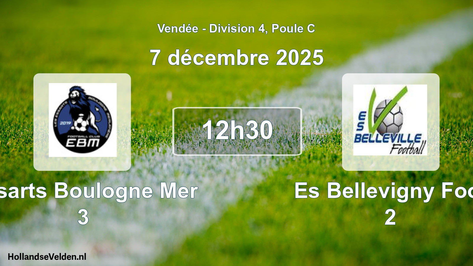 Scheduled Match: Essarts Boulogne Mer 3 - Es Bellevigny Foot 2 (7 December 2025)