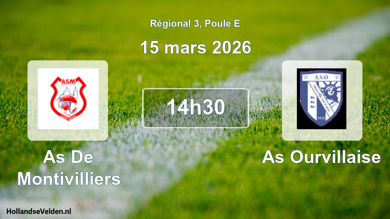 Scheduled Match: As De Montivilliers - As Ourvillaise (15 March 2026)