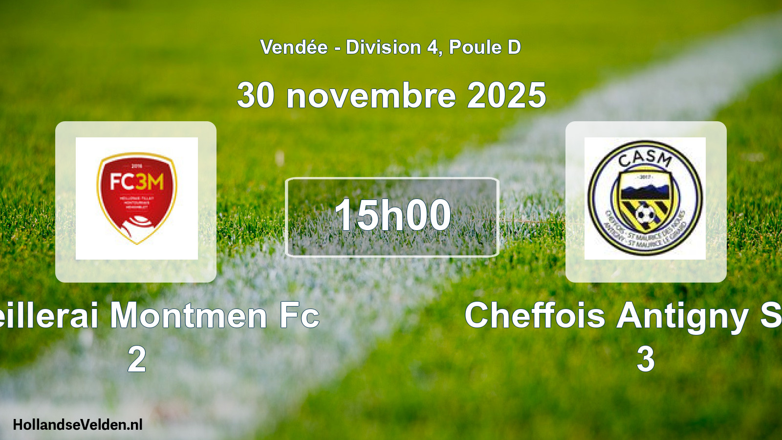 Scheduled Match: Meillerai Montmen Fc 2 - Cheffois Antigny Stm 3 (30 November 2025)