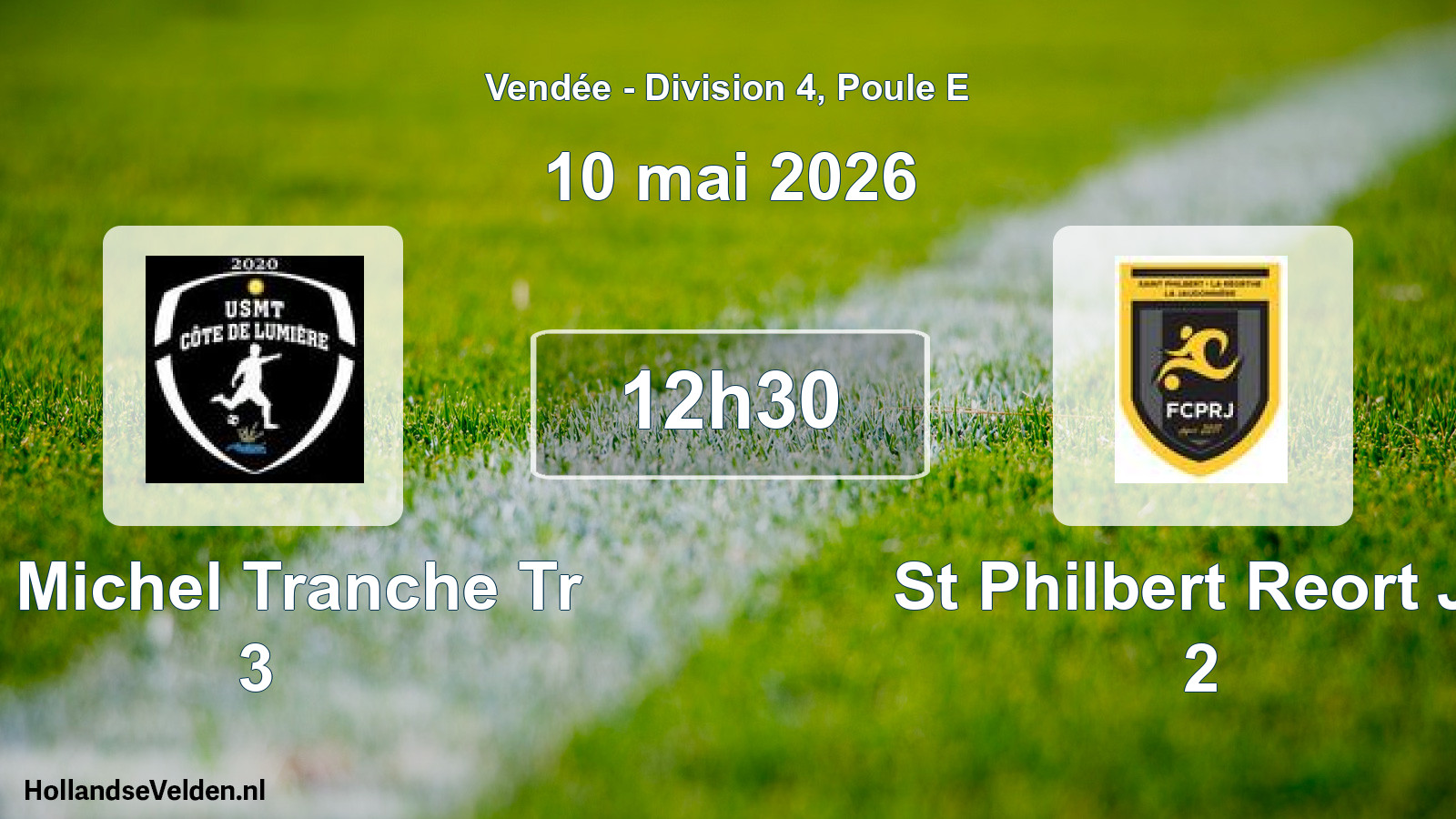 Geplande wedstrijd: St Michel Tranche Tr 3 - St Philbert Reort Ja 2 (10 mai 2026)