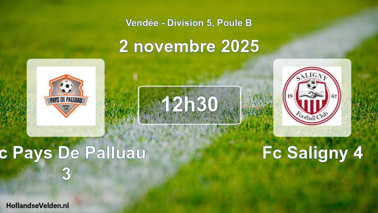 Geplande wedstrijd: Fc Pays De Palluau 3 - Fc Saligny 4 (2 novembre 2025)