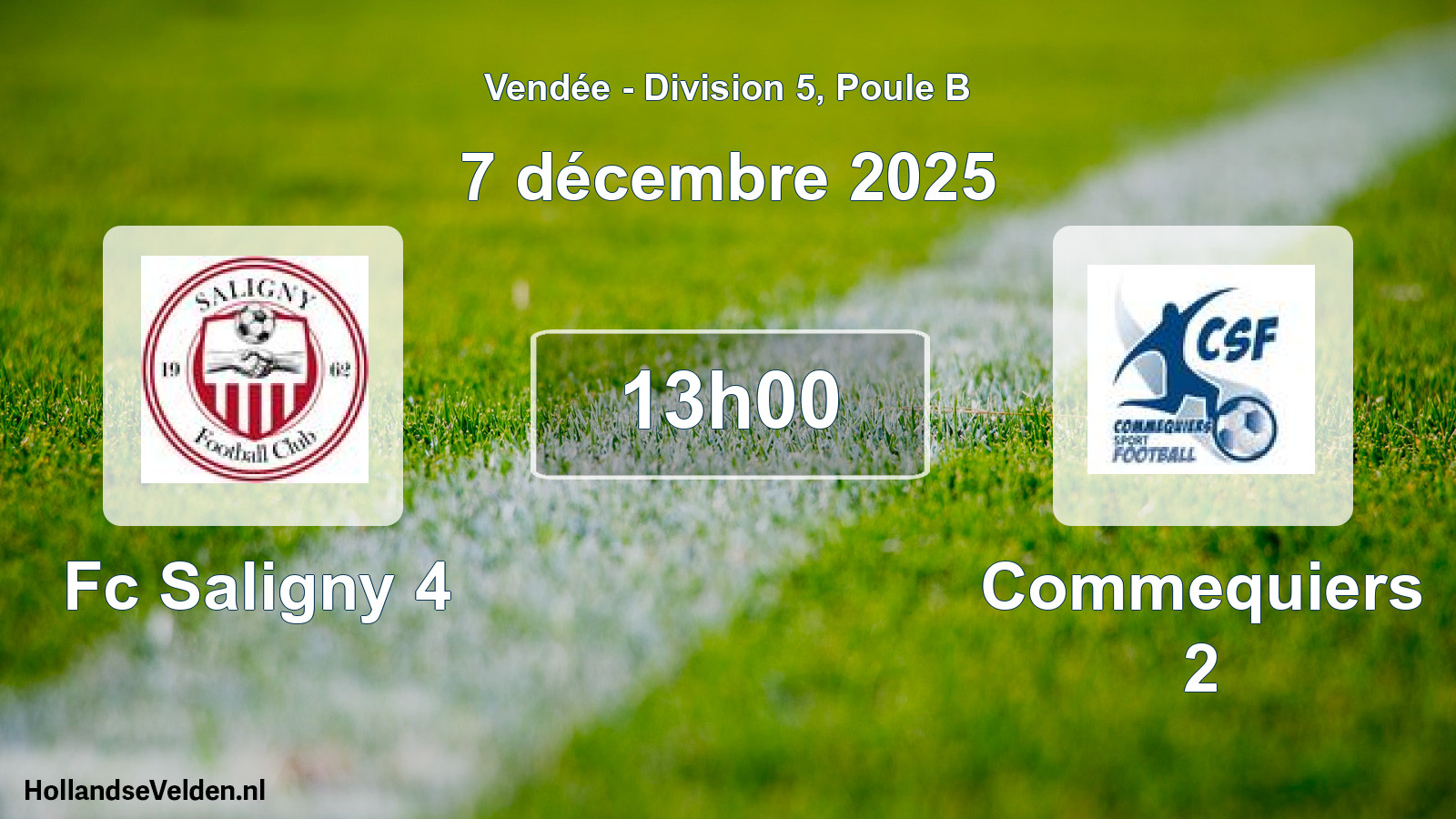 Geplande wedstrijd: Fc Saligny 4 - Commequiers 2 (7 décembre 2025)