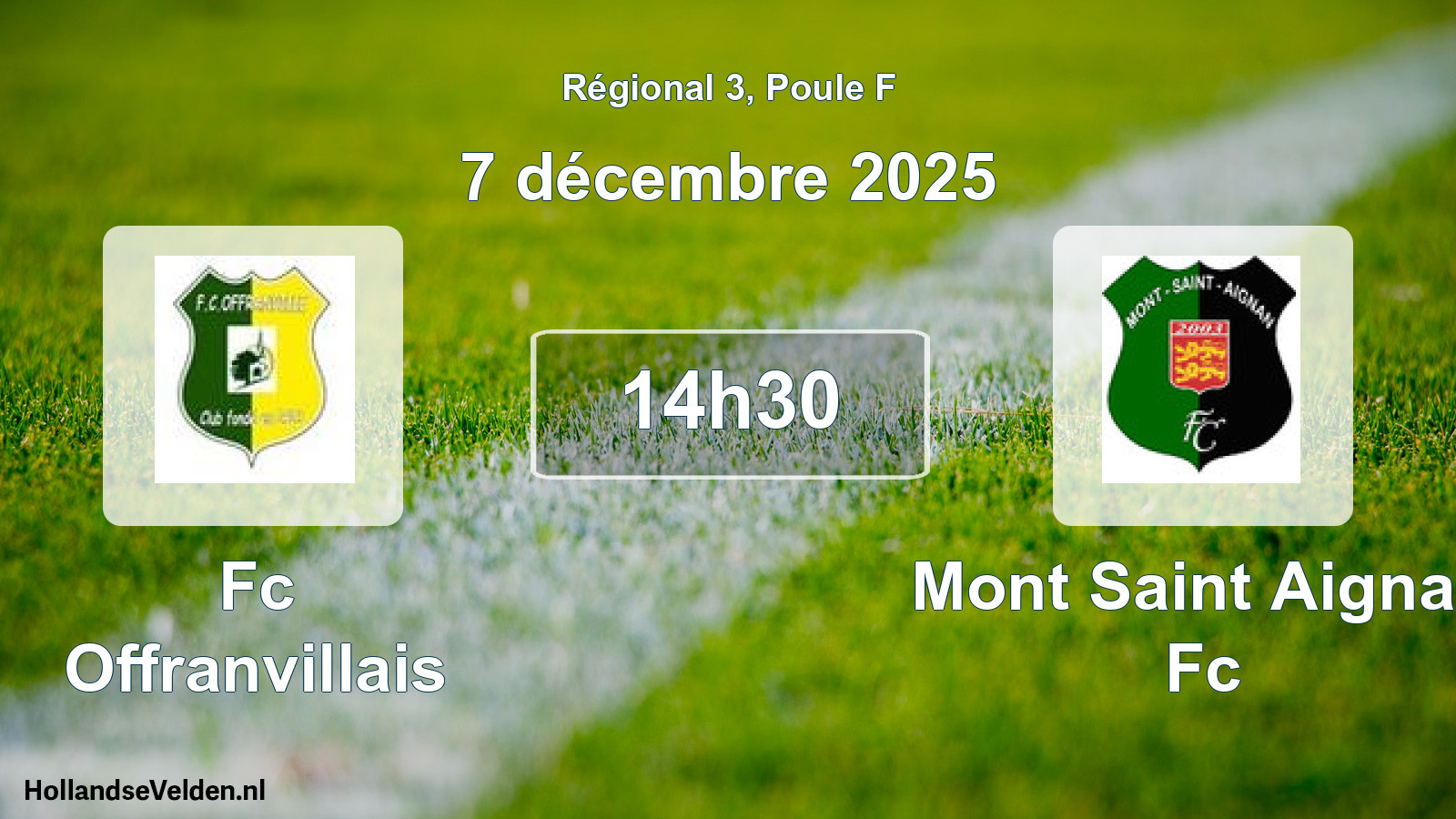 Scheduled Match: Fc Offranvillais - Mont Saint Aignan Fc (7 December 2025)