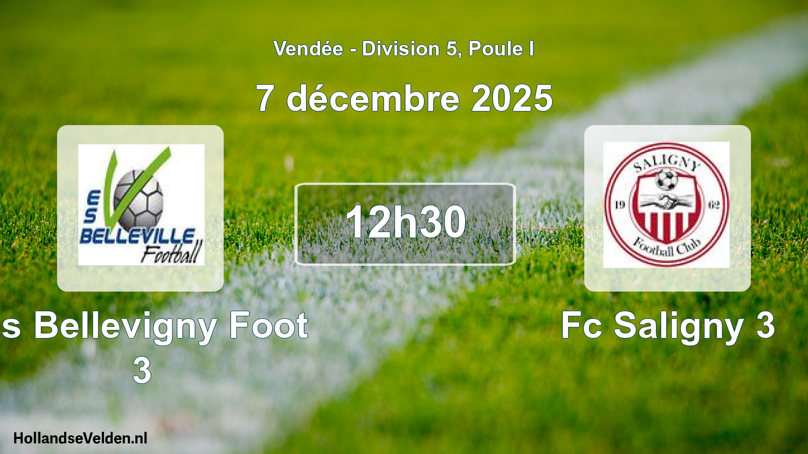 Scheduled Match: Es Bellevigny Foot 3 - Fc Saligny 3 (7 December 2025)