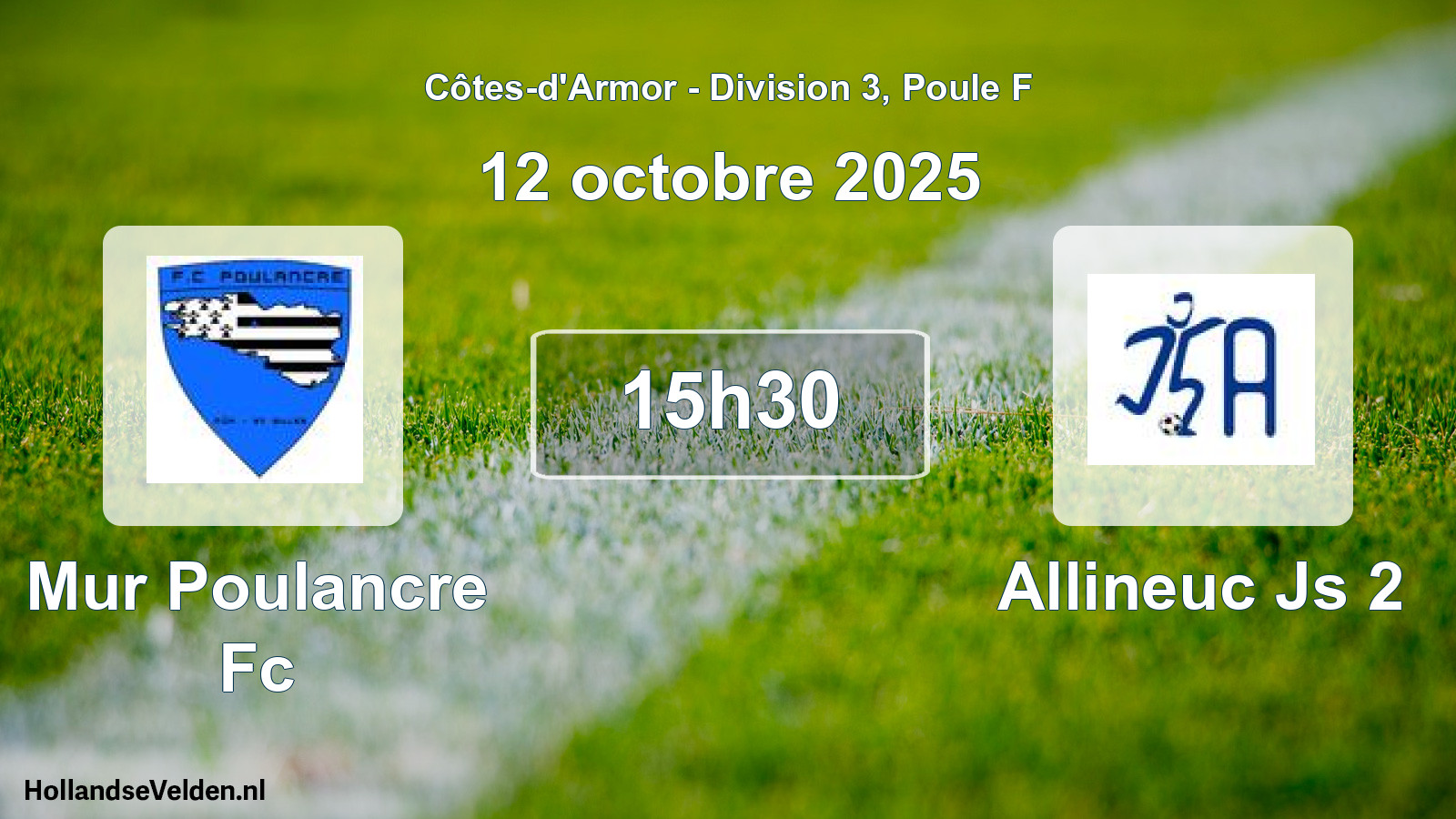 Scheduled Match: Mur Poulancre Fc - Allineuc Js 2 (12 October 2025)