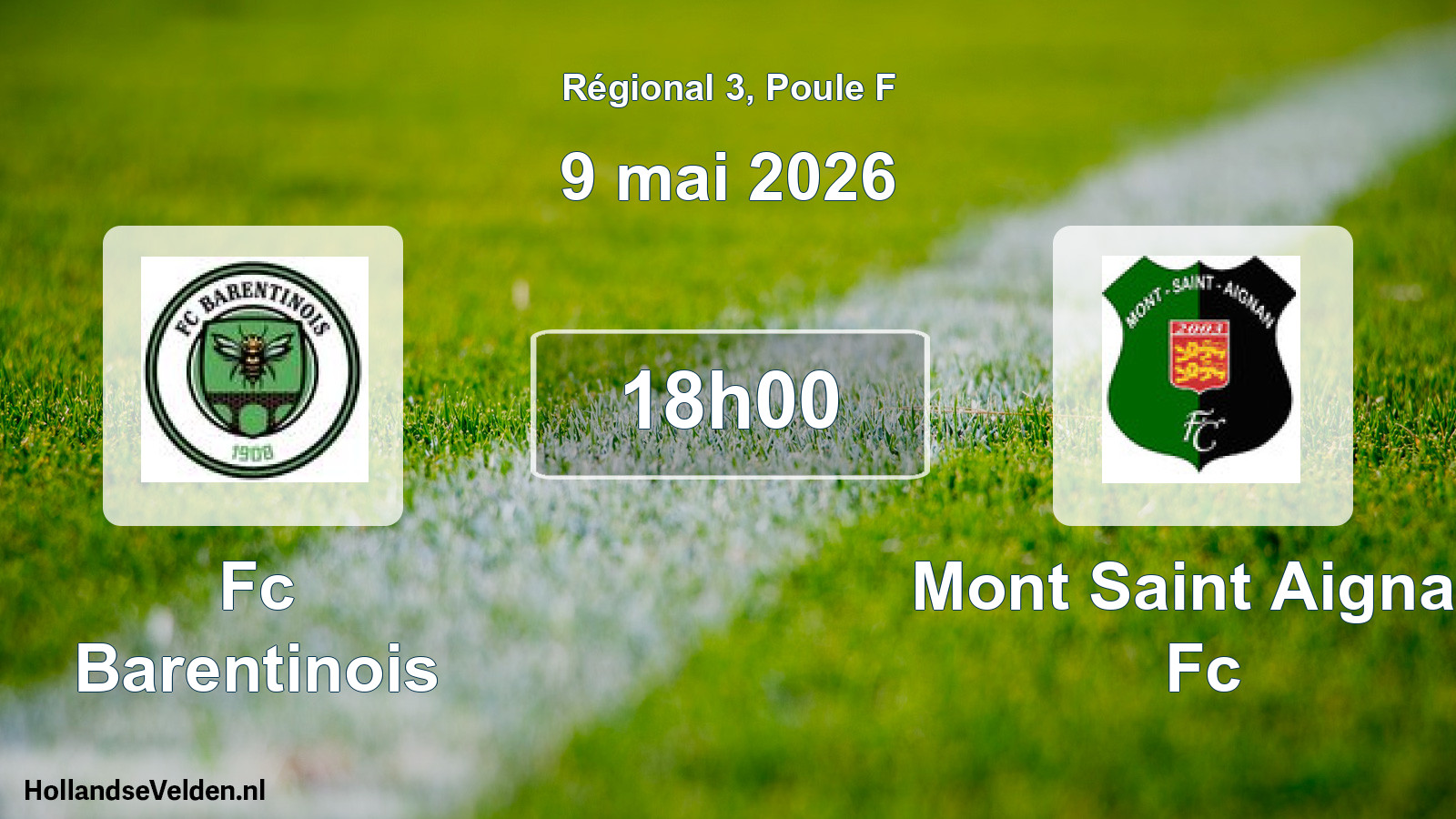 Scheduled Match: Fc Barentinois - Mont Saint Aignan Fc (9 May 2026)
