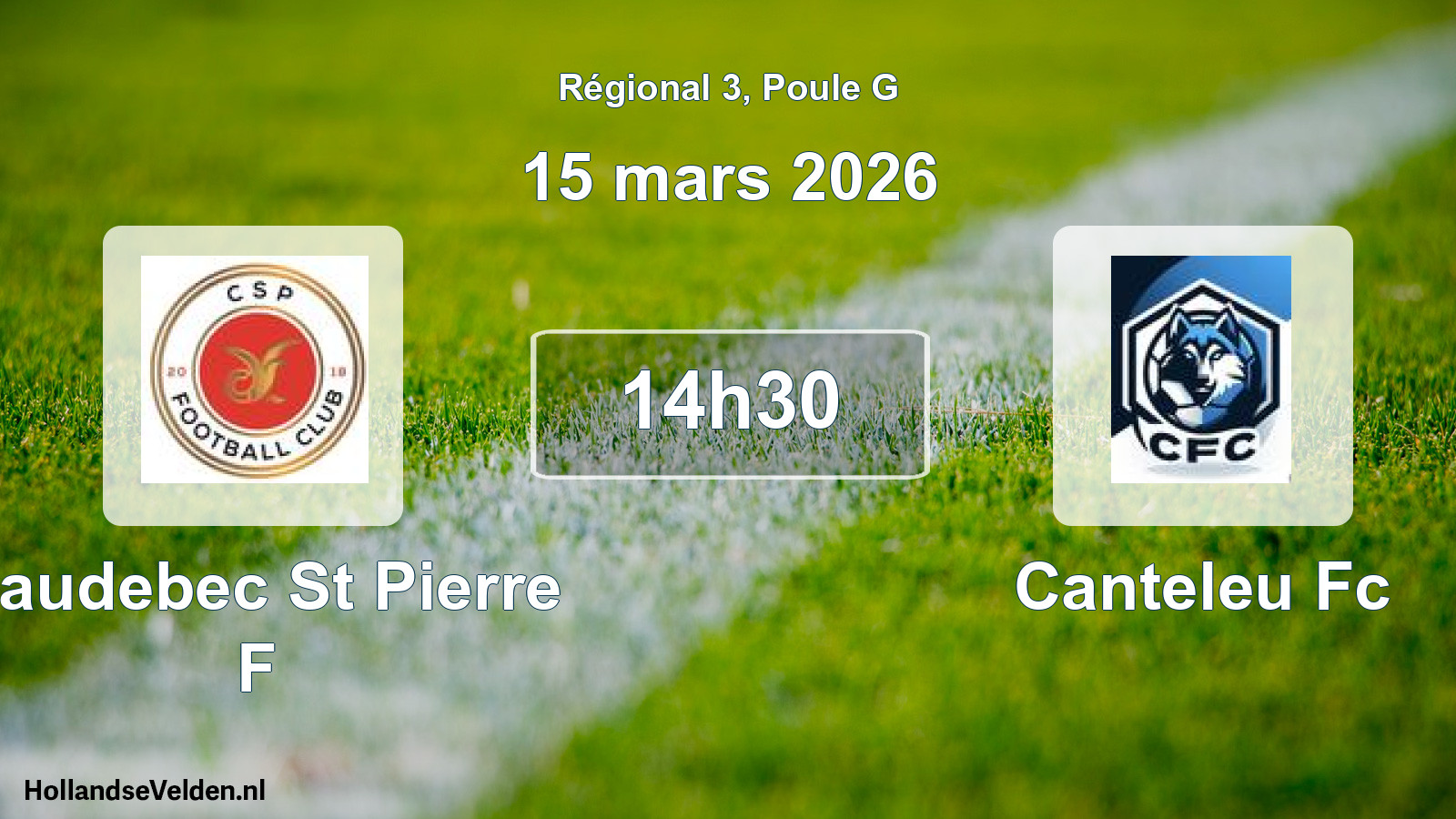 Scheduled Match: Caudebec St Pierre F - Canteleu Fc (15 March 2026)