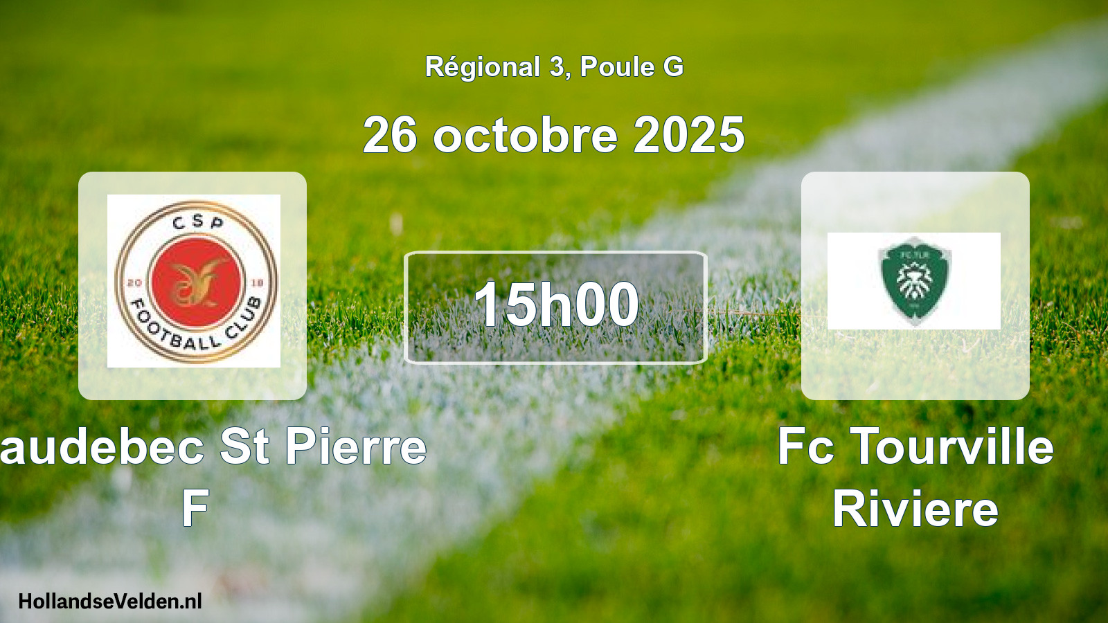 Geplande wedstrijd: Caudebec St Pierre F - Fc Tourville Riviere (26 oktober 2025)