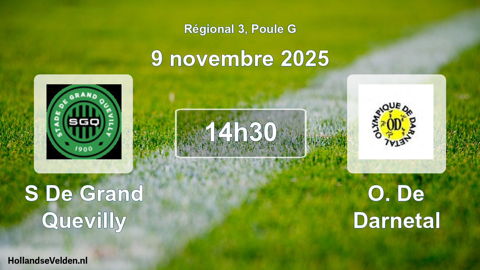 Geplande wedstrijd: S De Grand Quevilly - O. De Darnetal (9 novembre 2025)