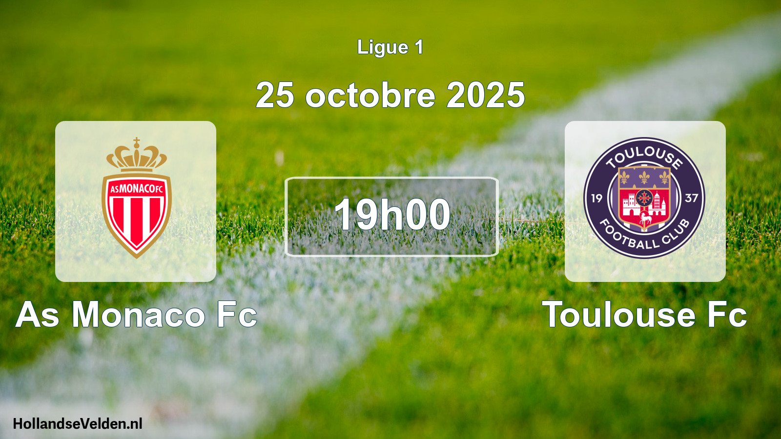 Scheduled Match: As Monaco Fc - Toulouse Fc (25 October 2025)