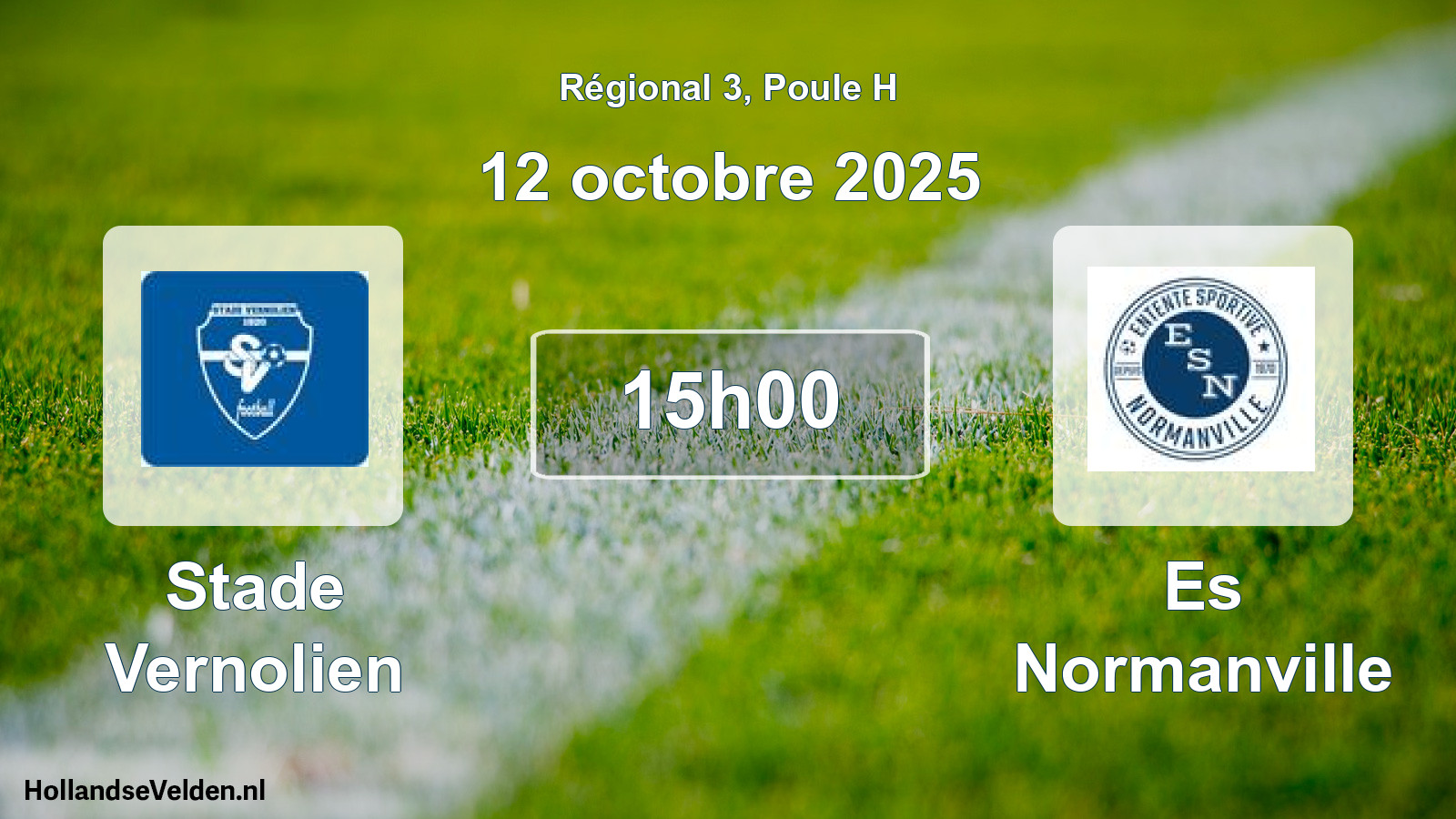 Geplande wedstrijd: Stade Vernolien - Es Normanville (12 octobre 2025)