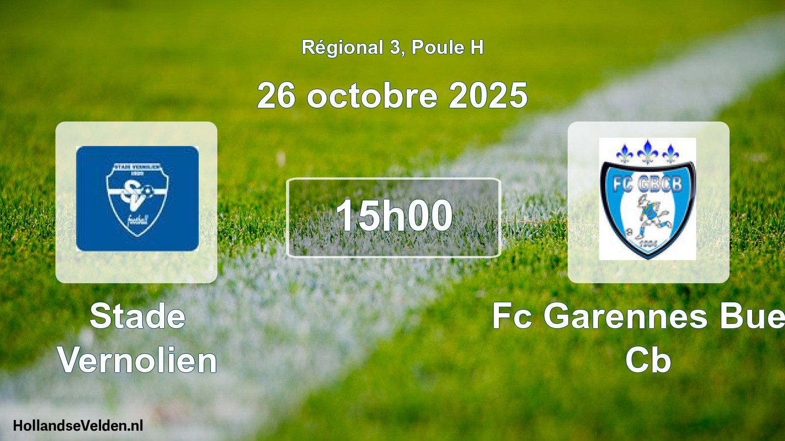 Scheduled Match: Stade Vernolien - Fc Garennes Bueil Cb (26 October 2025)