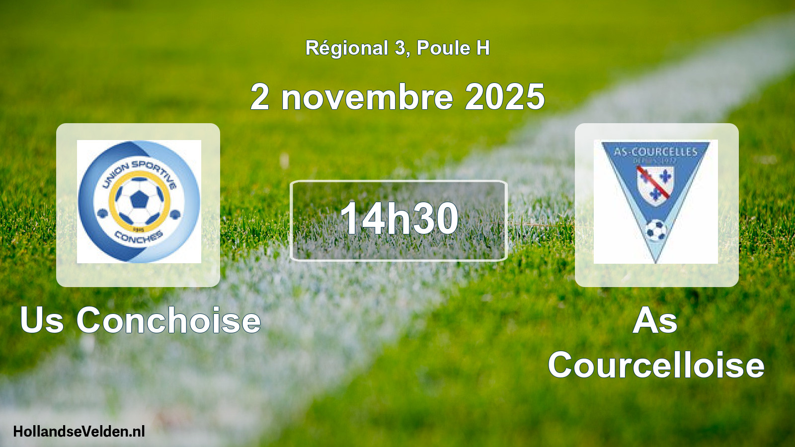 Geplande wedstrijd: Us Conchoise - As Courcelloise (2 november 2025)