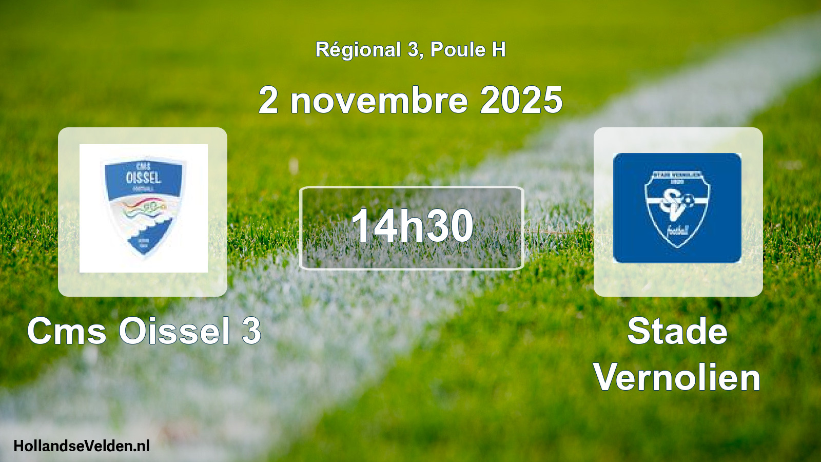 Geplande wedstrijd: Cms Oissel 3 - Stade Vernolien (2 novembre 2025)
