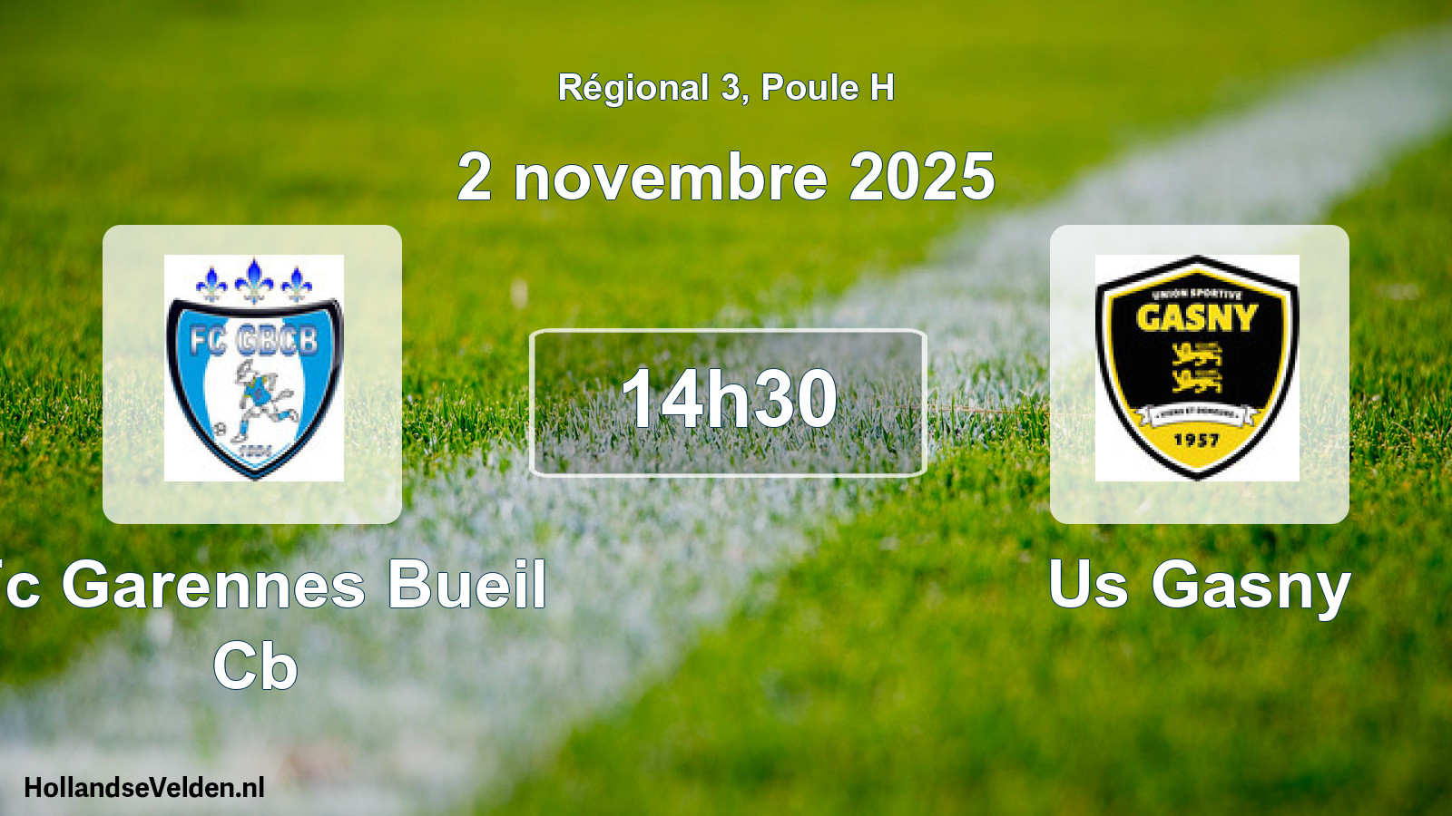 Scheduled Match: Fc Garennes Bueil Cb - Us Gasny (2 November 2025)
