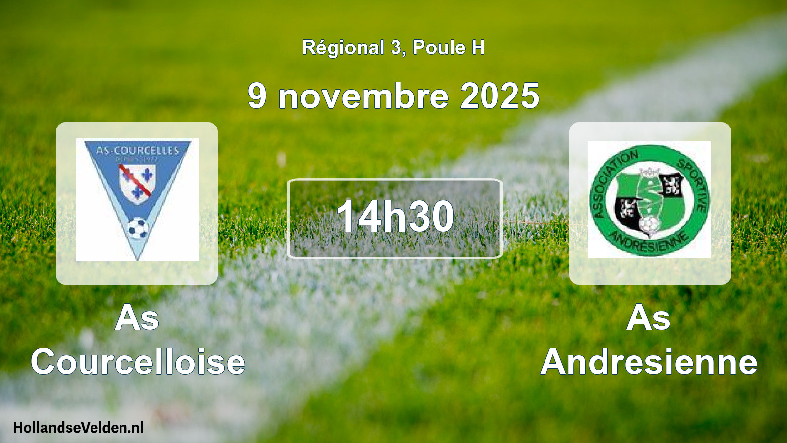 Scheduled Match: As Courcelloise - As Andresienne (9 November 2025)