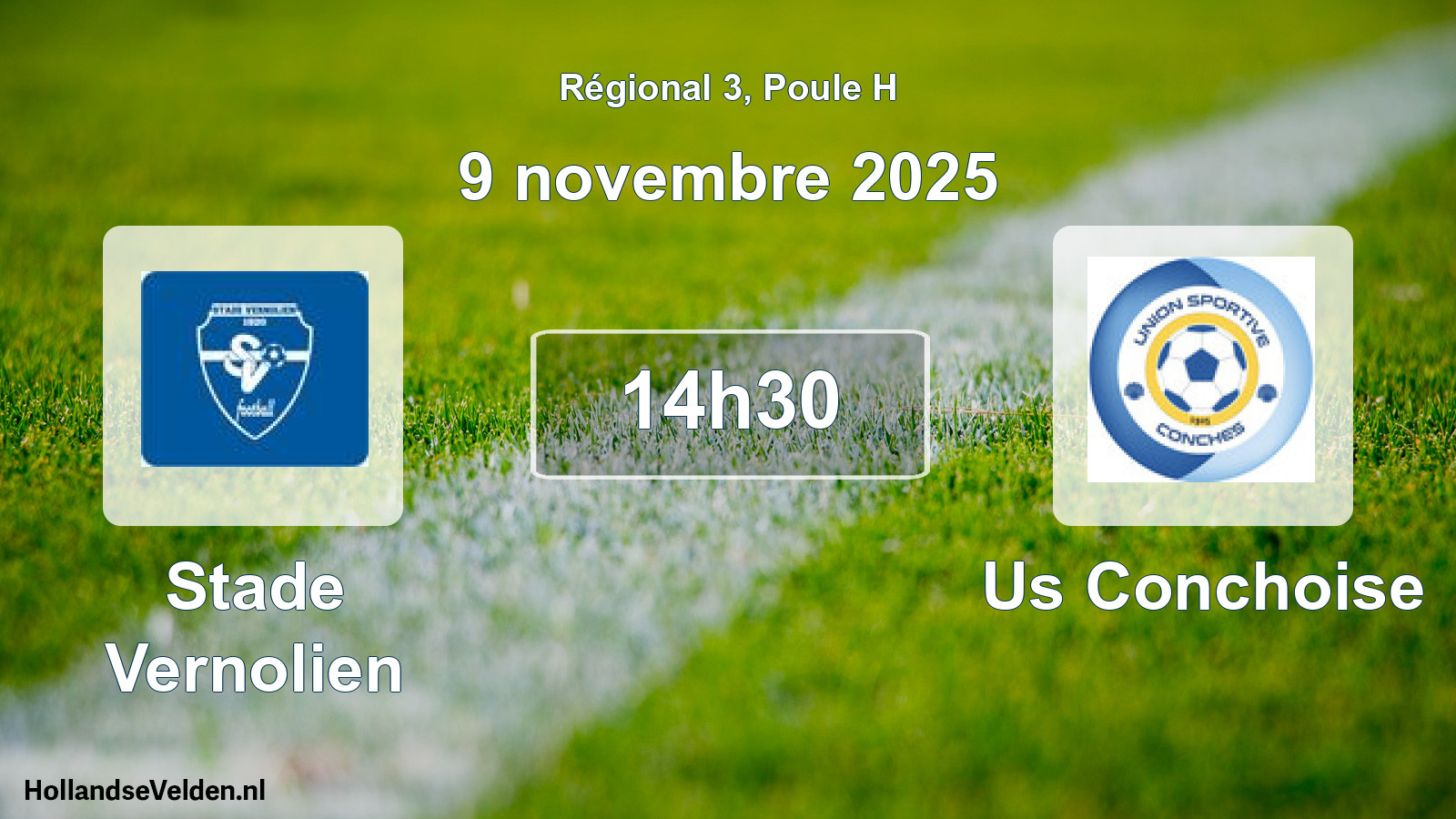 Scheduled Match: Stade Vernolien - Us Conchoise (9 November 2025)