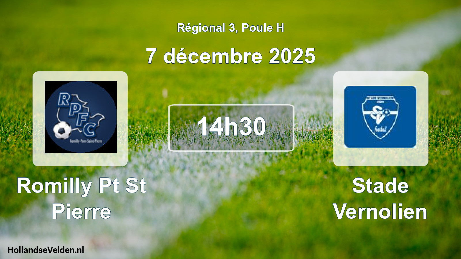 Scheduled Match: Romilly Pt St Pierre - Stade Vernolien (7 December 2025)
