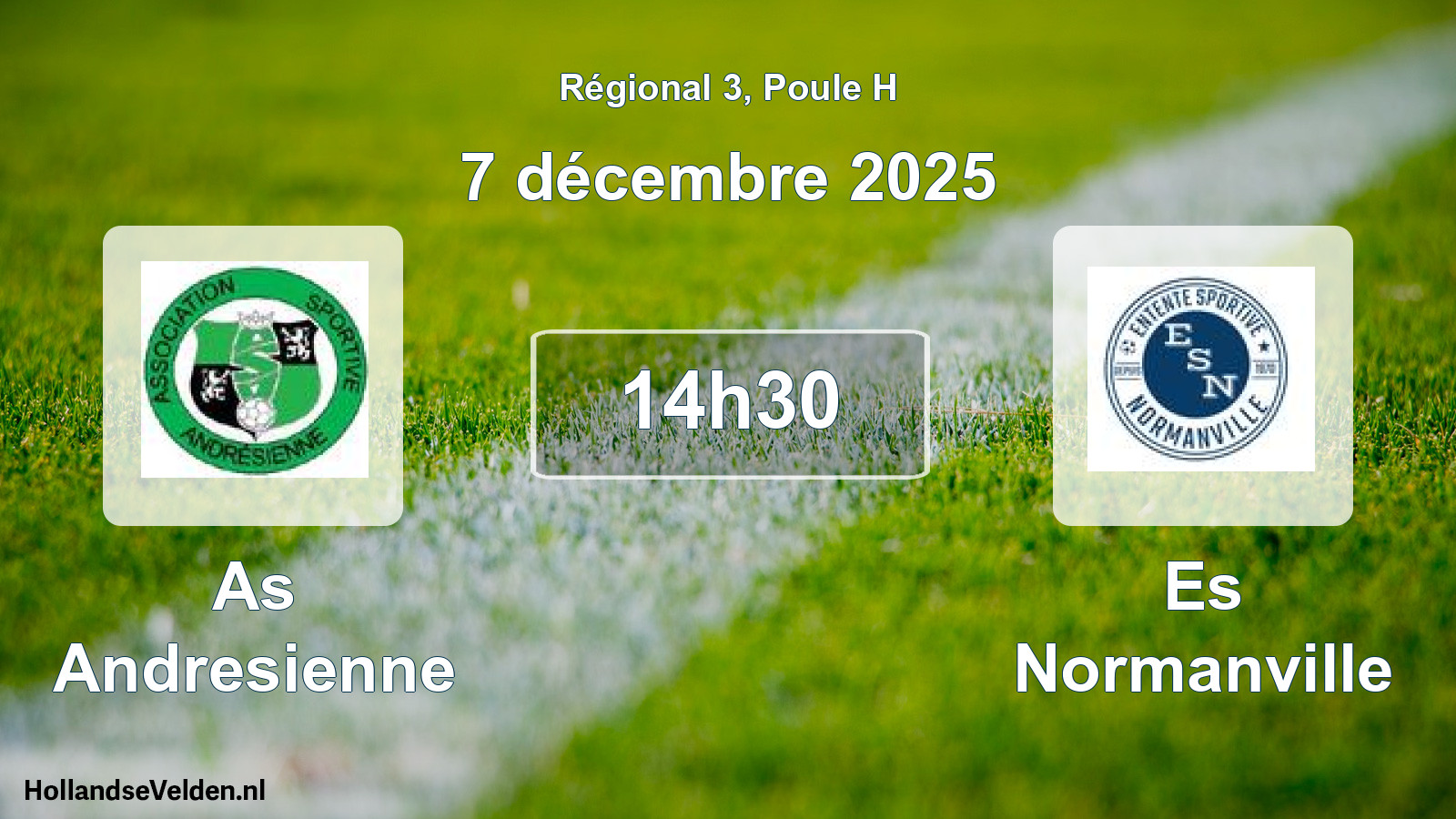 Geplande wedstrijd: As Andresienne - Es Normanville (7 december 2025)