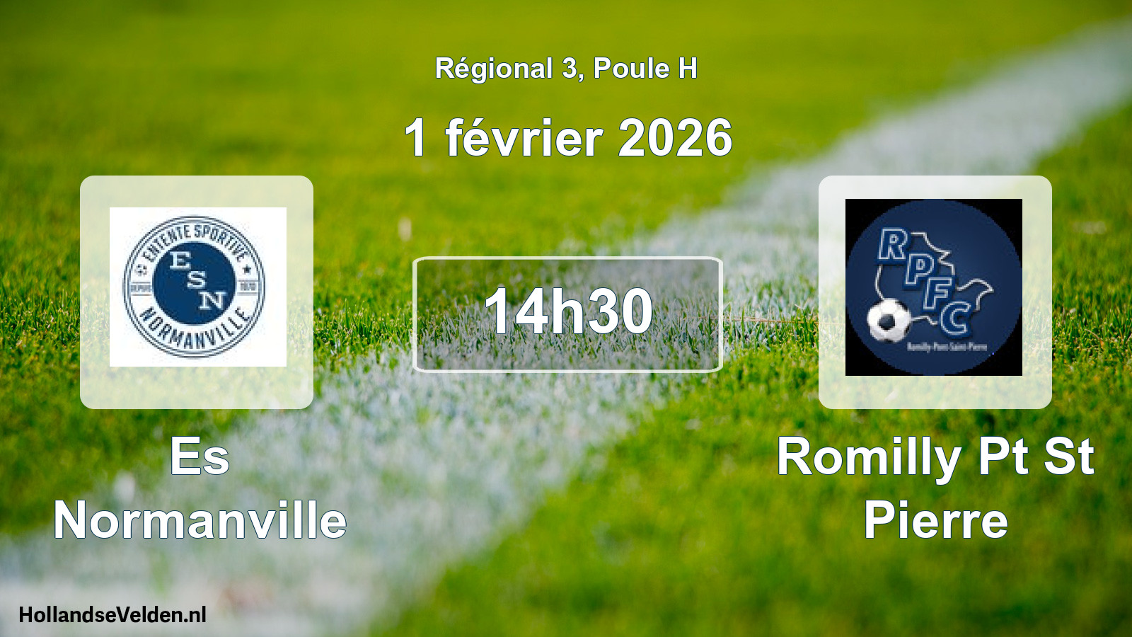 Scheduled Match: Es Normanville - Romilly Pt St Pierre (1 February 2026)