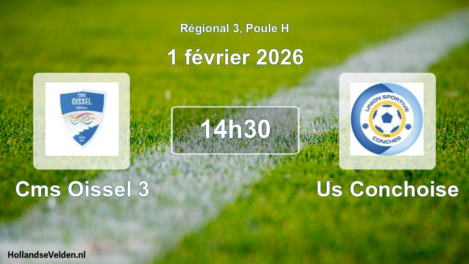 Geplande wedstrijd: Cms Oissel 3 - Us Conchoise (1 février 2026)
