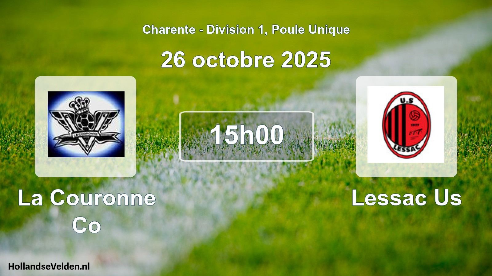 Scheduled Match: La Couronne Co - Lessac Us (26 October 2025)