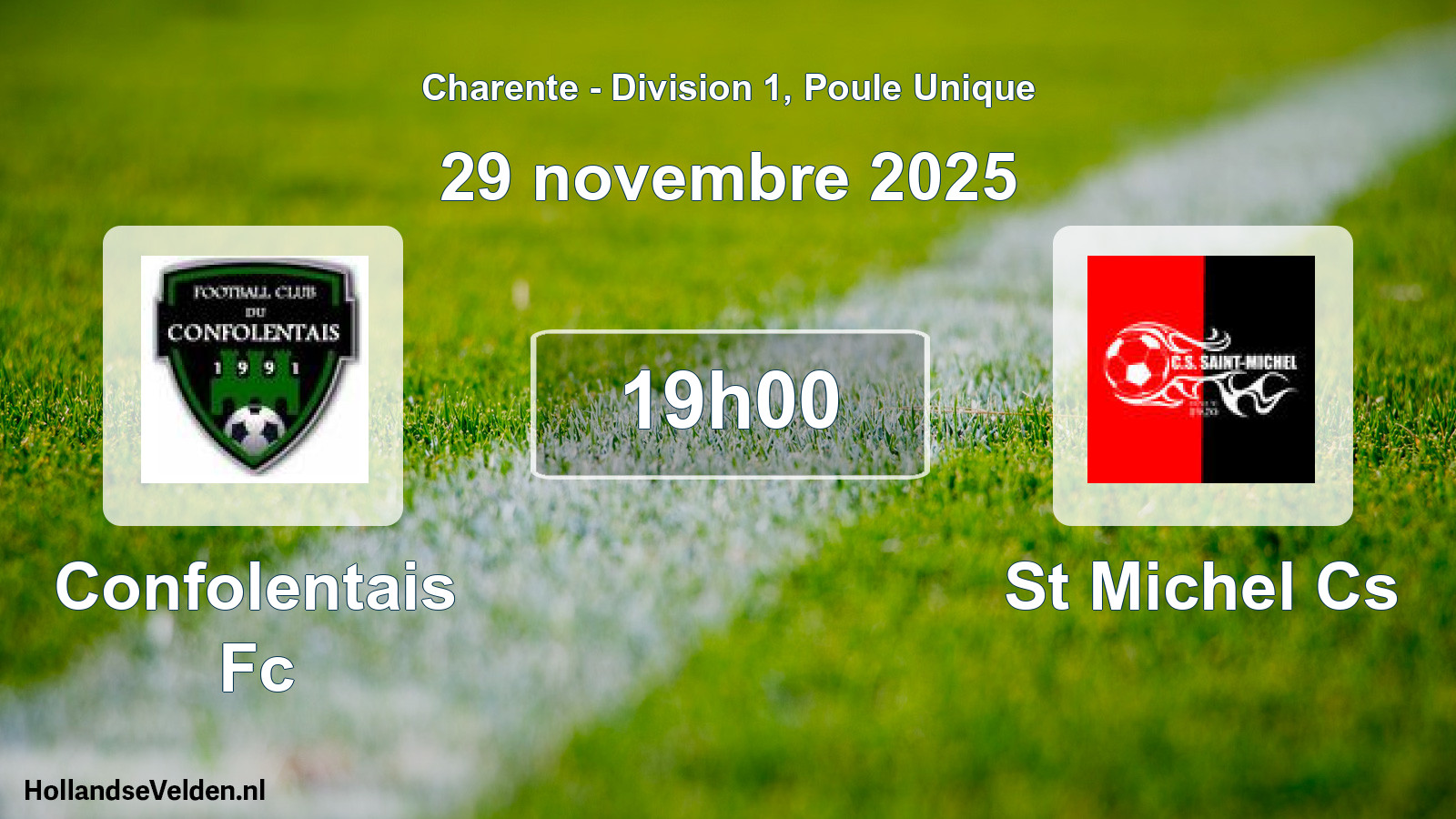 Geplande wedstrijd: Confolentais Fc - St Michel Cs (29 novembre 2025)