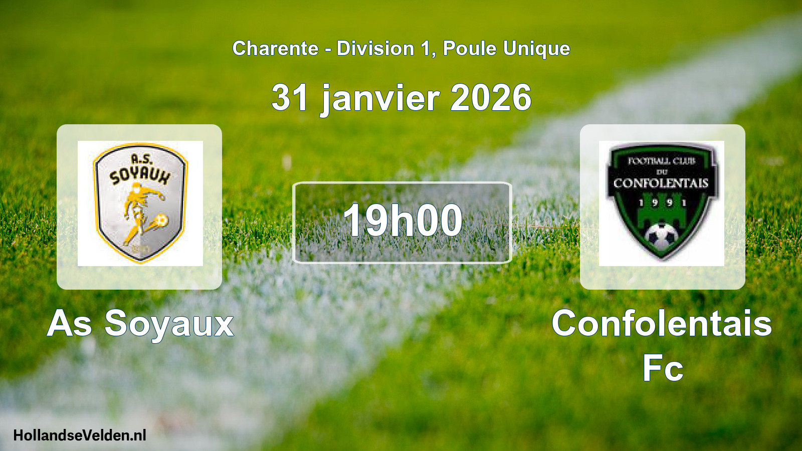 Geplande wedstrijd: As Soyaux - Confolentais Fc (31 janvier 2026)