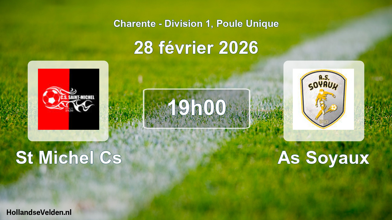 Geplande wedstrijd: St Michel Cs - As Soyaux (28 février 2026)