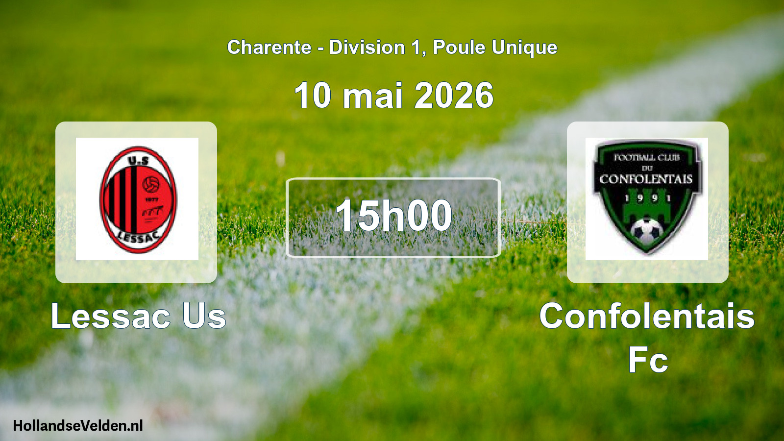 Geplande wedstrijd: Lessac Us - Confolentais Fc (10 mei 2026)