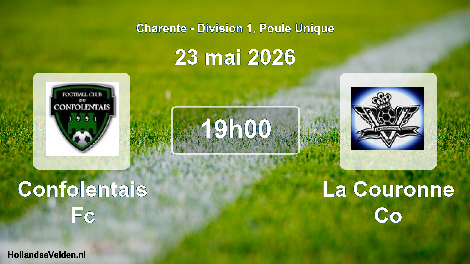 Geplande wedstrijd: Confolentais Fc - La Couronne Co (23 mai 2026)