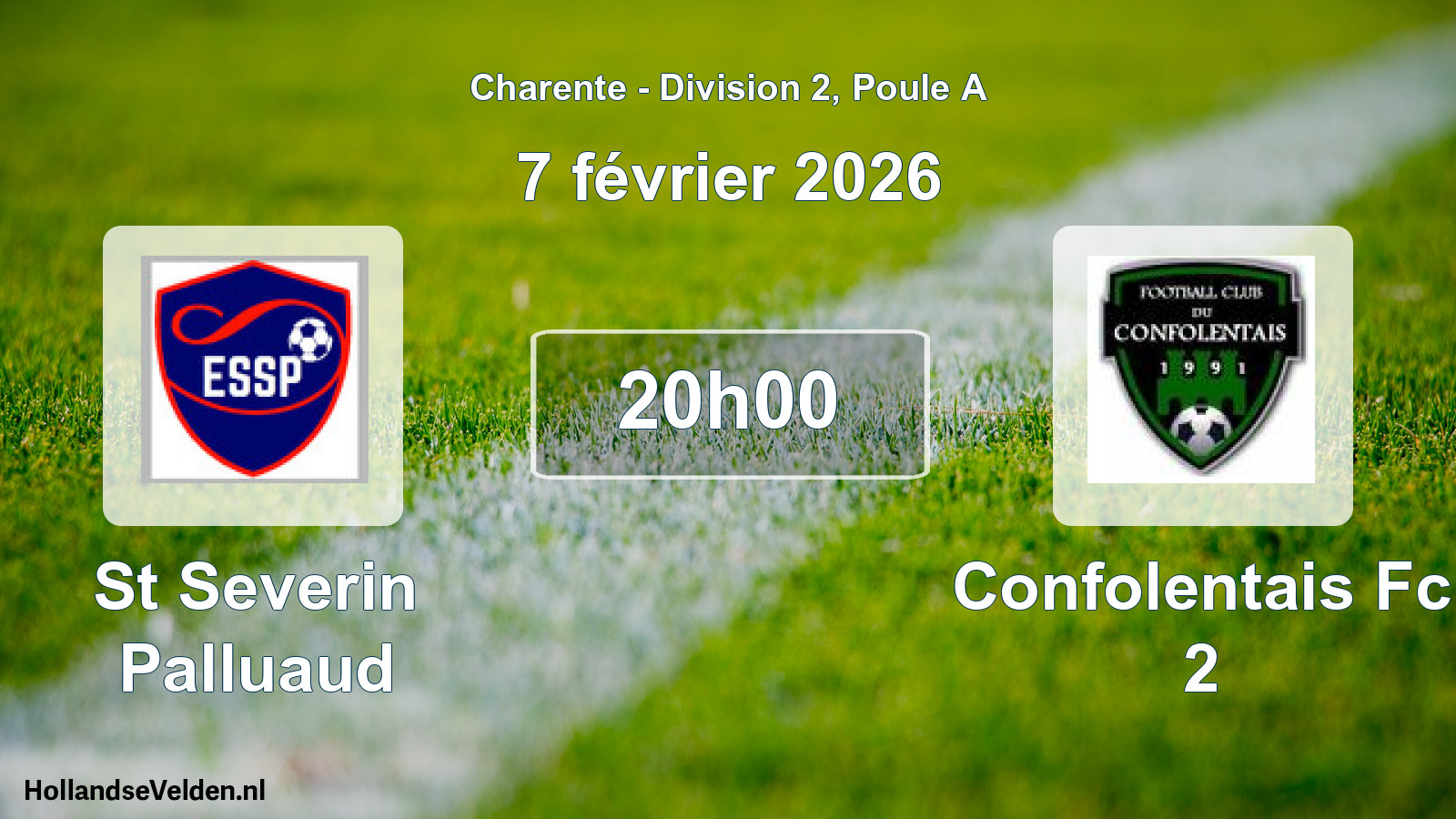 Geplande wedstrijd: St Severin Palluaud - Confolentais Fc 2 (7 février 2026)