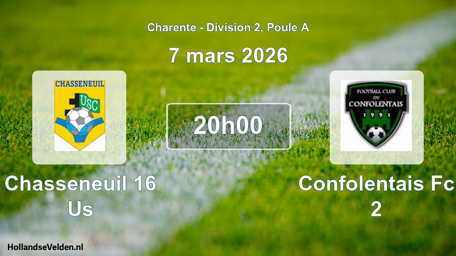 Geplande wedstrijd: Chasseneuil 16 Us - Confolentais Fc 2 (7 mars 2026)