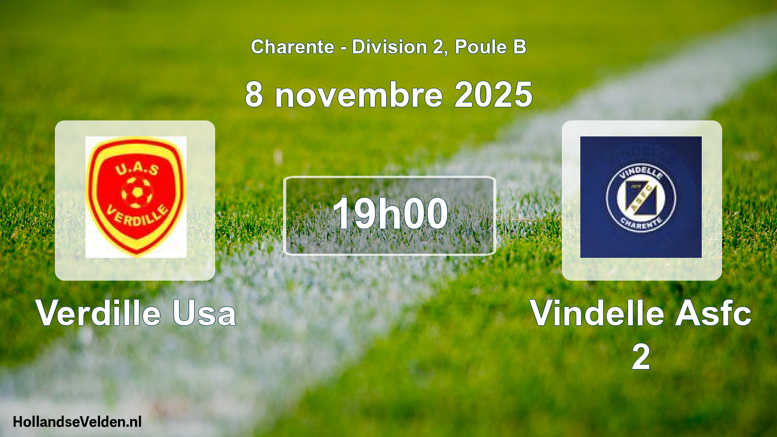 Geplande wedstrijd: Verdille Usa - Vindelle Asfc 2 (8 novembre 2025)