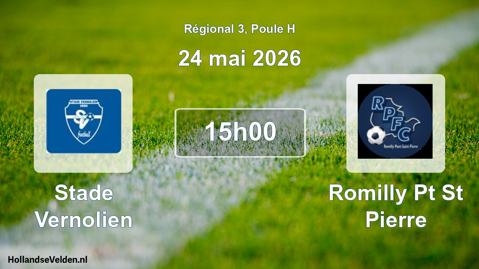 Scheduled Match: Stade Vernolien - Romilly Pt St Pierre (24 May 2026)