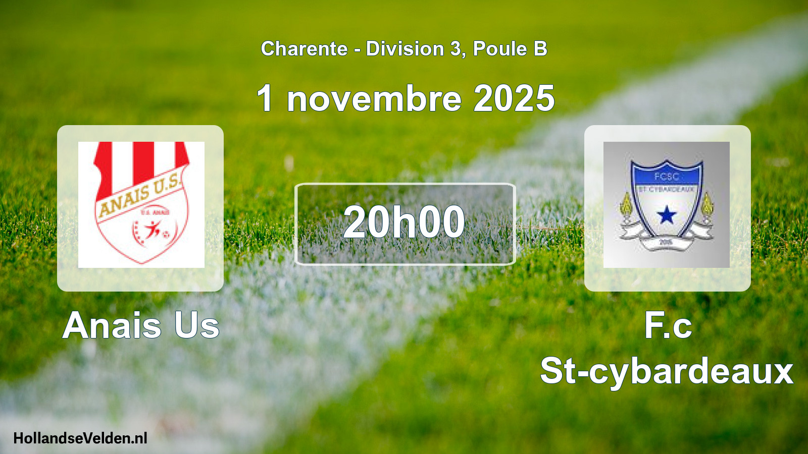 Scheduled Match: Anais Us - F.c St-cybardeaux (1 November 2025)