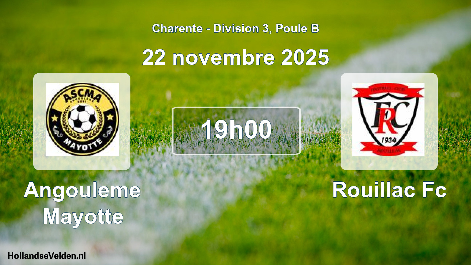 Scheduled Match: Angouleme Mayotte - Rouillac Fc (22 November 2025)